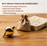 Orbit Brass Dowsing Pendulum For Reiki, Dowser, Vastu, Feng Shui Experts - Image 5