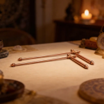 Premium Full Copper Dowsing Rods, Divining L Rods Pair Free Pendulum & Charts [Finding Underground Water, Gold, Lost Objects, Plot Energy Vastu] - Image 2