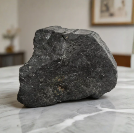 Black Tourmaline Raw Rock Rough Stone Chunks (300 to 500gm)