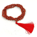 Red Jasper Necklace Japa Mala 108 + 1 Bead (Knotted)