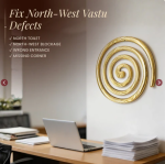 Brass Helix Vastu Remedies for North-West Main Door Entrance, Kitchen, Bedroom Vaastu Dosh Defects Nivaran Home, Office, Plot (3pc Set) - Image 4