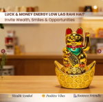 Feng Shui Lucky Cat Maneki Neko Showpiece for Wealth & Good Luck - Image 3