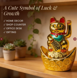 Feng Shui Lucky Cat Maneki Neko Showpiece for Wealth & Good Luck - Image 4
