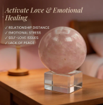 Rose Quartz Ball Sphere - Love, Relationship, Marriage, Couples - Image 4