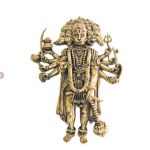 Brass Panchmukhi Hanuman Wall Hanging for Main Door Entrance – 4 Inch Idol