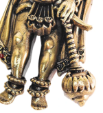 Brass Panchmukhi Hanuman Wall Hanging for Main Door Entrance – 4 Inch Idol - Image 3