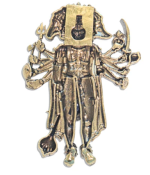 Brass Panchmukhi Hanuman Wall Hanging for Main Door Entrance – 4 Inch Idol - Image 4