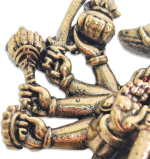 Brass Panchmukhi Hanuman Wall Hanging for Main Door Entrance – 4 Inch Idol - Image 5