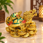 Golden Dragon & Tortoise Prosperity Décor